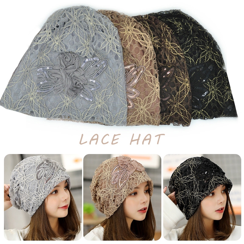  Turban   Beanies м ̵ Ʈ      Hollowed-out ̽  ڸ  